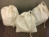 8"x10" COTTON SINGLE DRAWSTRING MUSLIN BAGS (Natural Color) (50) view 4