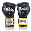 Fairtex Muay Thai Boxing Gloves BGV9 - Heavy Hitter Mexican Style Training & Sparring Gloves for Kick Boxing MMA K1 (Blue/Yellow, 16 oz) view 3