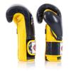 Fairtex Muay Thai Boxing Gloves BGV9 - Heavy Hitter Mexican Style Training & Sparring Gloves for Kick Boxing MMA K1 (Blue/Yellow, 12 oz) view 4
