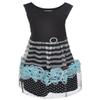 Bonnie Jean Girls Easter Scuba Special Ocassion Dress (14 1/2, Black/Aqua) view 1
