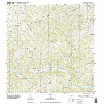 YellowMaps Siloam NC topo map, 1:24000 Scale, 7.5 X 7.5 Minute, Historical, 1997, Updated 2000, 26.9 x 22 in - Tyvek