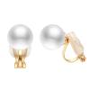 Yoursfs 10mm Faux Pearl Clip On Earrings for Women 18K Yellow Gold Plated Small Pearl Clip Earring Wedding Jewelry view 1