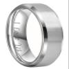 CROWNAL 4mm 6mm 8mm Titanium Wedding Couple Bands Rings Men Women Matte Brush Center Beveled Edges Engraved I Love You Comfort Fit Size 4 To 16 (6mm,12) view 1