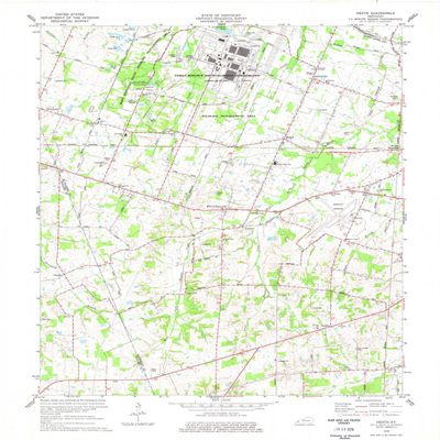 YellowMaps Heath KY topo map, 1:24000 Scale, 7.5 X 7.5 Minute, Historical, 1978, Updated 1978, 27.4 x 22.5 in - Tyvek