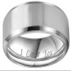 CROWNAL 4mm 6mm 8mm Titanium Wedding Couple Bands Rings Men Women Matte Brush Center Beveled Edges Engraved I Love You Comfort Fit Size 4 To 16 (8mm,7) view 2