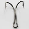 100pcs Double Fishing Hooks, Durable Open Shank Double Frog Hook, High Carbon Steel Sharp Fishhook Extra Strong Small Fly Tying Hook for Saltwater Freshwater view 4