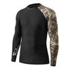 HUGE SPORTS Men's Splice UV Sun Protection UPF 50+ Skins Rash Guard Long Sleeves(Sea Forest, S) view 1