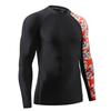 HUGE SPORTS Men's Splice UV Sun Protection UPF 50+ Skins Rash Guard Long Sleeves(Bee Together, 3XL) view 3