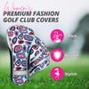 Taboo Fashions Monaco Golf Club Covers for Women - Numbered Golf Headcovers Set for Driver, Fairway and Hybrid Clubs - Weather Resistant, Pack of 4 (Bedrock) view 4