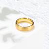 King Will 6mm Mens Womens Gold Wedding Band, Domed Brushed Tungsten Carbide Rings for Men Women, Comfort Fit, Durable, Size 7 view 2