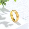King Will 6mm Mens Womens Gold Wedding Band, Domed Brushed Tungsten Carbide Rings for Men Women, Comfort Fit, Durable, Size 7 view 3
