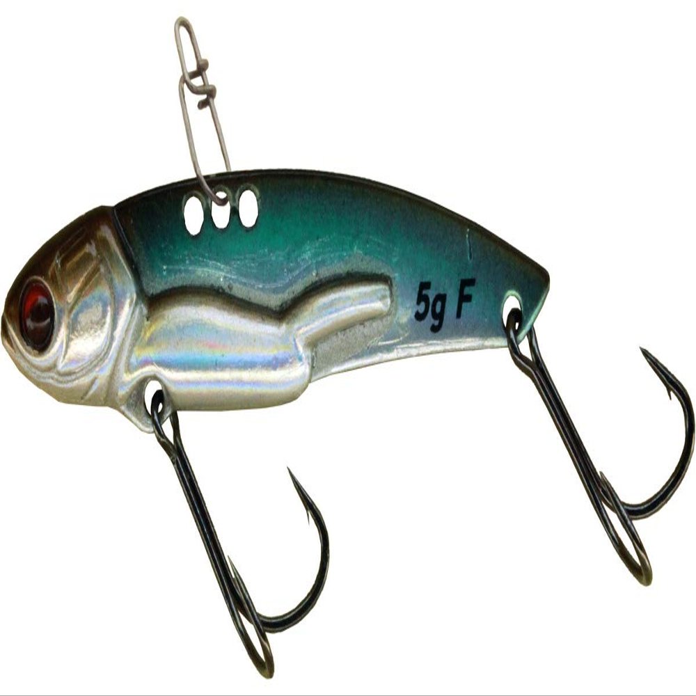 IMAKATSU Salty Mach Sonic Lure, 0.2 oz (7 g), Eco Friendly #MV-20 Silver Stripe