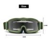 EnzoDate Military Alpha Ballistic Goggles Tactical Army Sunglasses Airsoft CS Paintball Glasses 3 Lens Kit (Green) view 4