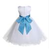 ekidsbridal White Tulle Rattail Edge Flower Girl Dress Wedding Tulle 829S 2 view 2