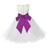 ekidsbridal Ivory Tulle Rattail Edge Flower Girl Dress Wedding Tulle 829S 4 view 2