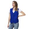 TopTie Unisex Button Vest Work Wear Uniform Vest-Blue-M view 2