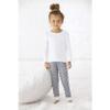 RABBIT SKINS 100% Combed Ringspun Cotton Toddler Long Sleeve Baby Rib Pajama Top, Heather, 2T view 3