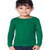 RABBIT SKINS 100% Combed Ringspun Cotton Toddler Long Sleeve Baby Rib Pajama Top, Heather, 2T view 4