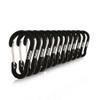 Booms Fishing CC1 Multi-Use Carabiner Clip, 12 Pack Small Caribeener Clips, Mini Keychain Caribeaner Clip 2 inch, Aluminum D Ring Carabiners, Black view 1