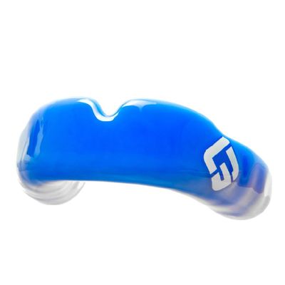 GuardLab APEX Mouthguard w/Case | Football, Basketball, Boxing, Wrestling, Soccer, Karate, Hockey, MMA | Adult & Youth | Pre-Indented for a Precise Fit (APEX/Standard Blue, Large)