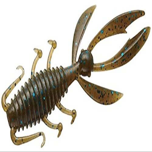 Evergreen Worm Antlion 3.3-Inch Lure, Green Pumpkin Blue #33