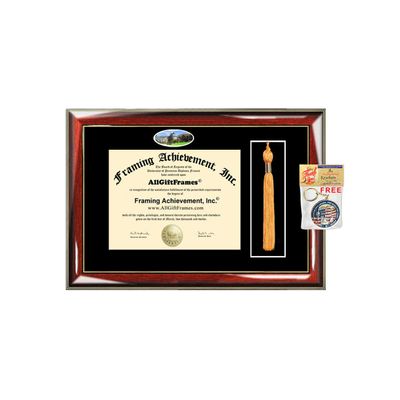 AllGiftFrames Appalachian State University Diploma Frame School Campus Photo ASU Double Matted Degree Framing Document Graduation Gift Bachelor Master MBA Doctorate PHD Certificate Holder Case