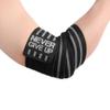 HYFAN Professional Wrist Elbow Knee Wraps Elastic Straps Brace Support Protector for Weightlifting Workout Bodybuilding Gym Fitness (Elbow, Gray) view 1