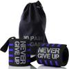 HYFAN Professional Wrist Elbow Knee Wraps Elastic Straps Brace Support Protector for Weightlifting Workout Bodybuilding Gym Fitness (Wrist, Dark Blue) view 1