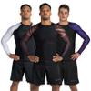 Sanabul Essential Long Sleeve Compression Training Rash Guard for MMA BJJ Wrestling Grappling and No Gi Jiu Jitsu Rashguard - Brown, Large view 1