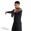 Sanabul Essential Long Sleeve Compression Training Rash Guard for MMA BJJ Wrestling Grappling and No Gi Jiu Jitsu Rashguard - Brown, Large view 3