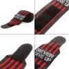 HYFAN Professional Wrist Elbow Knee Wraps Elastic Straps Brace Support Protector for Weightlifting Workout Bodybuilding Gym Fitness (Wrist, Red) view 2