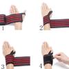HYFAN Professional Wrist Elbow Knee Wraps Elastic Straps Brace Support Protector for Weightlifting Workout Bodybuilding Gym Fitness (Wrist, Red) view 3