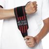 HYFAN Professional Wrist Elbow Knee Wraps Elastic Straps Brace Support Protector for Weightlifting Workout Bodybuilding Gym Fitness (Wrist, Red) view 4