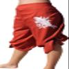 RaanPahMuang Rayon Wrap Drive in Pants with Carp Fish Print, Large, Sinopia Brown view 1