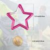 SWATOM Aluminum Star Shape Carabiner Clip Spring Snap Hook Keyring Carabiners Keychains Outdoor Accessories (2.6 Inch) view 2