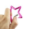 SWATOM Aluminum Star Shape Carabiner Clip Spring Snap Hook Keyring Carabiners Keychains Outdoor Accessories (2.6 Inch) view 3