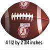 4 Inch Football University of Alabama Crimson Tide ACT Logo Removable Wall Decal Sticker Art NCAA Home Room Decor 4 1/2 by 3 Inches view 2