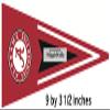 9 Inch Pennant Flag University of Alabama Crimson Tide ACT Logo Removable Wall Decal Sticker Art NCAA Home Room Decor 9 by 3 1/2 Inches view 2