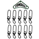 Stay-lok 10 Pack Size 3 150 lb Snaps Stringease Stay Lock Snap Fishing Snap Leaders