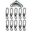 Stay-lok 10 Pack Size 3 150 lb Snaps Stringease Stay Lock Snap Fishing Snap Leaders view 1