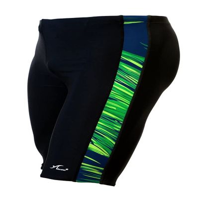 Adoretex Men's Spice Jammer Swimsuit - Ultimate Swim Racer for Performance and Comfort (MJ006)-Black/Green-32