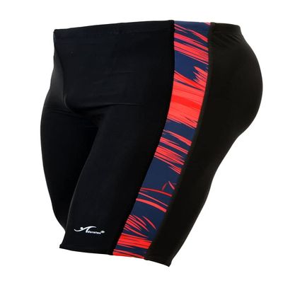 Adoretex Men's Spice Jammer Swimsuit - Ultimate Swim Racer for Performance and Comfort (MJ006)-Black/Red-32