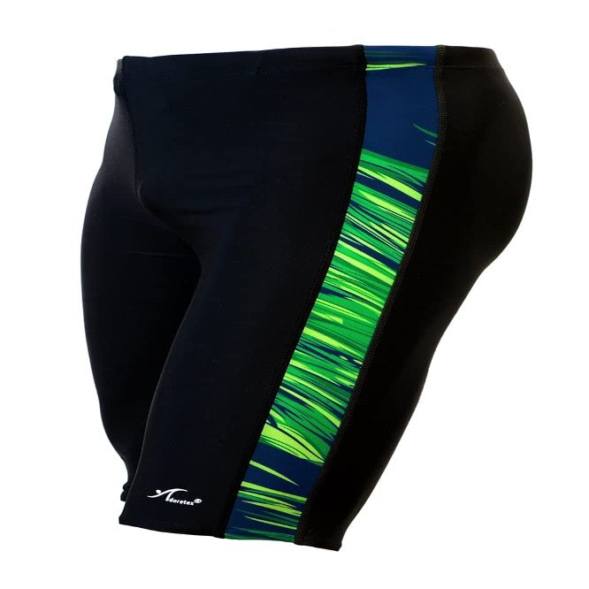 Adoretex Men's Spice Jammer Swimsuit - Ultimate Swim Racer for Performance and Comfort (MJ006)-Black/Green-38
