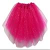 Adult, Plus, or Kids Size Valentine's Day Sequin Love Heart Tutu Costume Skirt (XL (Plus Size), Hot Pink) view 1