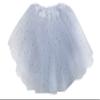 Adult, Plus, or Kids Size Valentine's Day Sequin Love Heart Tutu Costume Skirt (XL (Plus Size), White)