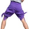 RaanPahMuang Drive in Wrap Pants in Summer Plain Mixed Cotton, Medium, Aum Cotton - Amethyst Violet view 3