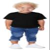 BELLA+CANVAS Infant Triblend Short Sleeve T-Shirt 12-18MOS Char Black TRIB view 1