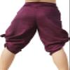 RaanPahMuang Drive in Wrap Capri Length Pants in Light Viscose Rayon Fabric, Large, Purple - Violet view 2