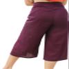 RaanPahMuang Drive in Wrap Capri Length Pants in Light Viscose Rayon Fabric, Large, Purple - Violet view 3