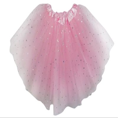 Adult, Plus, or Kids Size Valentine's Day Sequin Love Heart Tutu Costume Skirt (XL (Plus Size), Pink)